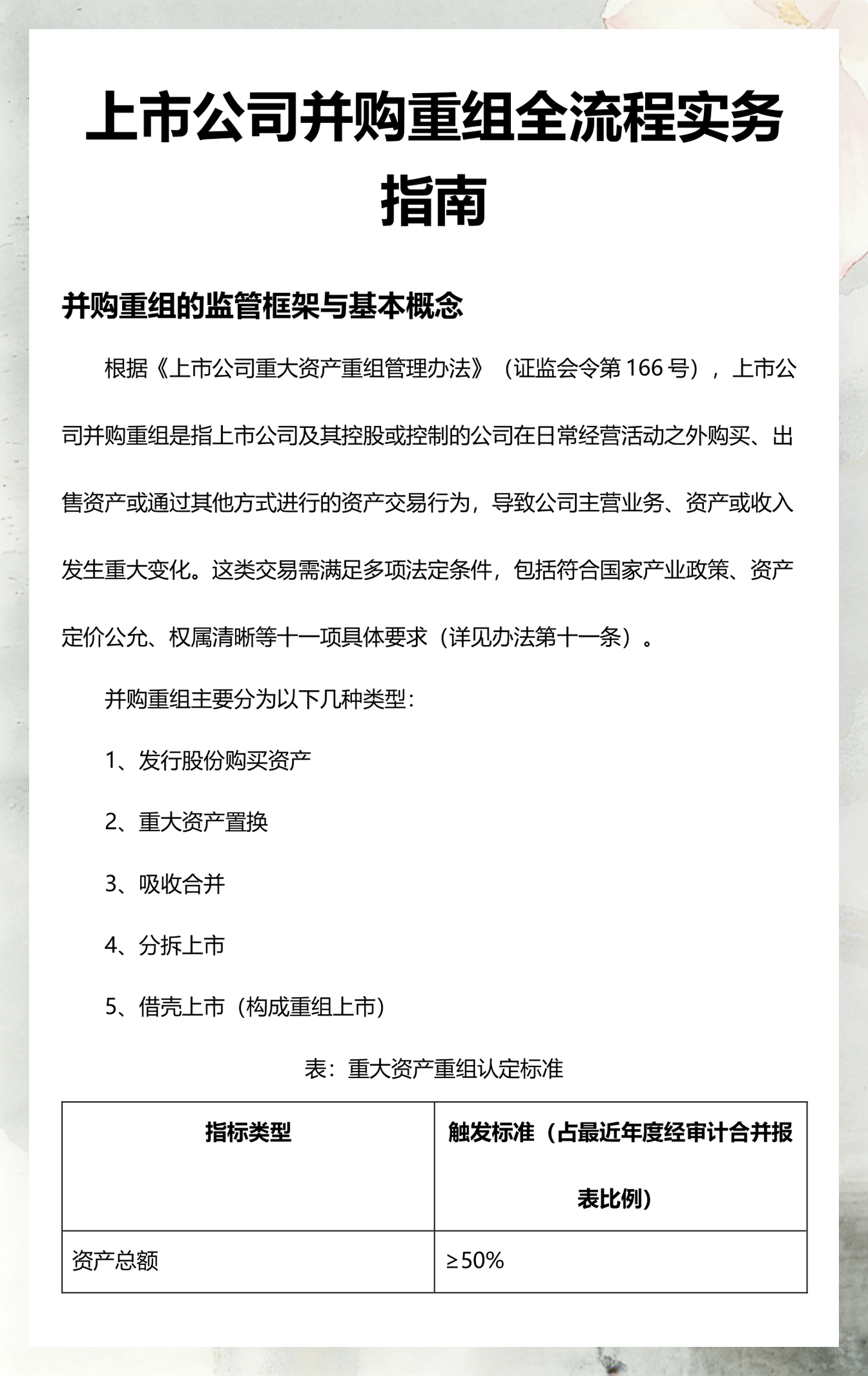 并购重组顾问服务(并购重组财务顾问业务的基本流程)承德市